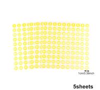 Étiquettes Petites rondes, 5 feuilles d'étiquettes vinyle à numéros consécutifs pour inventaire, stockage, boîte à outils, casier & intérieur/extérieur