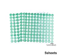 Étiquettes Petites rondes, 5 feuilles d'étiquettes vinyle à numéros consécutifs pour inventaire, stockage, boîte à outils, casier & intérieur/extérieur