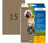 Étiquettes polyvalentes HERMA Silphie diamètre : 32 mm brun 360 étiquettes
