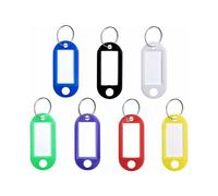 Étiquettes porte-clés de couleurs assorties, étiquettes d'identification en plastique avec code couleur, compatibles avec les organiseurs d'