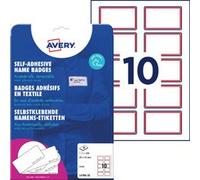 Etiquettes pour badges, 80 x 50 mm, bleu