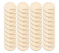 Étiquettes Pour Boissons En Bois, Lot De 40 Marqueurs Ronds D'identification De Tasse Pour Boissons, Marque-places De Mariage, Étiquettes De Nom De Verre À Vin, Marqueur De Boisson Pour Noël Et Mariag