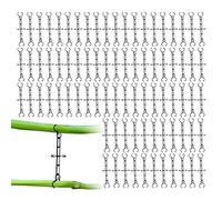 Étiquettes pour de Jardin - 100 Pièces d'Étiquettes pour et Arbres avec Système de Fermoir,Outil d'Identification de Noms Marqueurs de Plantation Flexibles pour Fruits Légumes Fleurs e