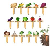 Étiquettes pour de jardin : lot de 15 étiquettes en bois réutilisables, résistante et résistante aux intempéries, facile à écrire | Parfait pour les , l'identification d'hier