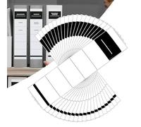 Étiquettes pour dos de classeur - Adhésif inscriptible, autocollants pour dossiers, étiquettes imprimables - Lot de 100 onglets d'organisation | Pour bureau, école, maison, classeur pour étudiants