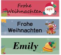 Étiquettes Pour Étiqueteuse D11/D110/D101-14 X 50 Mm Imperméables Et Résistantes À L'huile 1 Rouleau De 130 Étiquettes Autocollantes (Noël)