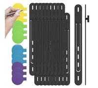 Étiquettes Pour Fils | Silicone Multicolore Réutilisable | Étiquettes À Écrire Sur Les Câbles,Pour Organisation Maison Voyage Gadgets Personnels Stockage Électronique Bureau Lieu De Travail