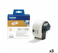 Etiquettes pour Imprimante Brother DK-11208 Blanc/Noir 38 X 90 mm [3 Unités]