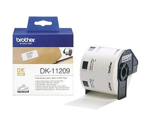 Étiquettes pour imprimante Brother DK-11209, 62 x 29 mm, Noir sur blanc