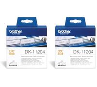 Etiquettes pour Imprimante Multiusage Brother DK-11204 17 x 54 mm Blanc (Lot de 2)