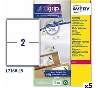 Étiquettes pour imprimantes Avery L7168 blanc 15 feuilles 199,6 x 143,5 mm (5 pièces)