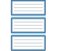 Etiquettes pour livre - HERMA - 76 x 35 mm - Bleu - Autocollantes - Inscription manuelle
