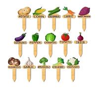 Étiquettes Pour - Marqueurs De Jardin Pour | 15X Étiquettes En Bois Réutilisables | Extérieur, Serre, Accessoires De Pépinière, Pour, Lit Surélevé De Légumes, Jardinage Intérieur