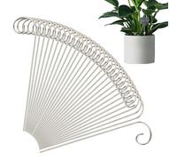 Etiquettes pour plantes avec crochet - Lot de 30 pièces réutilisables en acier inoxydable - Identification des plantes avec crochet - Pour pots, bonsaï et culture