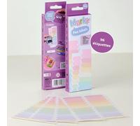 Étiquettes pour stylos Marky | 96 pièces | 12 couleurs | Scolaires