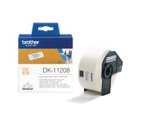 Étiquettes prédécoupées Brother DK-11208 / DK11208, noir sur blanc, 38 x 90 mm, 400 étiquettes