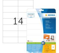 Étiquettes Premium A4, blanches 105x42,3 mm papier mat 350 pcs.