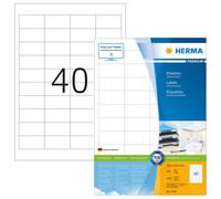 Étiquettes Premium A4, blanches 48,5x25,4 mm papier mat 4000 pcs.