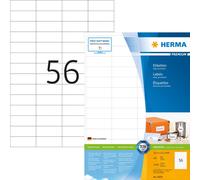 Étiquettes Premium A4, blanches 52,5x21,2 mm papier mat 11200 pcs.