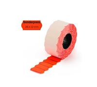 étiquettes Prix spécial pour étiqueteuses de prix pour identifier les articles de sale, produits MHD, etc. - Étiquettes autocollantes pour étiqueteuses à main avec bord ondulé (3000)