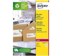 Avery Étiquettes blanches recyclées LR7 QuickPeel 199,6 x 289,1 Blanc