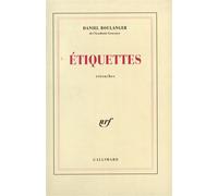 Étiquettes Retouches - Daniel Boulanger - Gallimard - broché - Livre