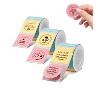 Étiquettes rondes 34×34mm NIIMBOT Pour B1 B21 B3S B31 B4 K3 autocollantes