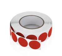 Étiquettes rondes autocollantes 19 mm Rouges Adhésives Rouleau Petits Points autocollants Étiquettes Codage couleur Cercles Autocollants Résistants aux intempéries Lot de 1000 pièces