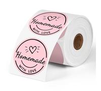 Étiquettes Rondes Roses Phomemo 2", 750 étiquettes, Compatibles avec MUNBYN