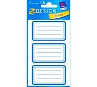 Etiquettes Scolaires Z-Design "Bordure Bleue