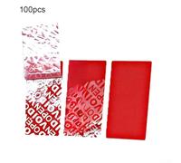 Étiquettes Sécurité Void 100 50x25mm Anti-Falsification Étiquettes(50 * 25mmMattRedBlank)