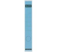 Étiquettes Self Adhesive Pour Classeurs À Levier Couverture Papier Et Dos 50 Mm, Étroit, Long, 39 X 285 Mm, Papier, 16480035, Bleu, Lot De 10 Étiquettes