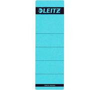 Étiquettes Self Adhesive Pour Classeurs À Levier Couverture Papier Et Dos 80 Mm, Large, Court, 61,5 X 192 Mm, Papier, 16420035, Bleu, Lot De 10 Étiquettes