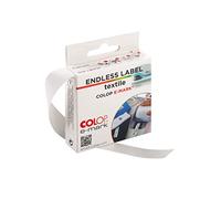 Étiquettes textiles COLOP e-mark à repasser, étiquette sans fin en rouleau de 14 mm x 8 m, fortement adhésive et durable, pour les surfaces textiles