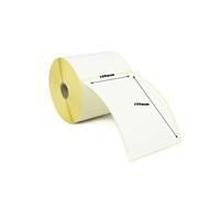 Étiquettes thermiques directes autocollantes 100 mm x 150 mm pour imprimantes Zebra - 20 rouleaux / 250 étiquettes par rouleau - 5 000 étiquettes au total.