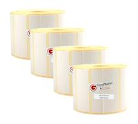Étiquettes thermiques directes GoodMarkt autocollantes | 50x20 mm 4 rouleaux, blanc, 4000 étiquettes | Compatible avec Brother, Zebra, Phomemo | Etiquettes maison, étiquettes code barre, étiquettes