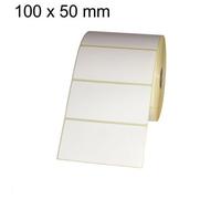Étiquettes thermiques en rouleau - 100 x 50 mm - 1 500 pièces - Manchon 25 mm - Adhésif permanent - Sans BPA