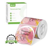 Étiquettes thermiques pour étiqueteuse Nelko PM220, 50 mm, imperméable, ruban d'étiquettes multi-usages, 1 rouleau de 150 feuilles de papier thermique autocollant, rose dégradé
