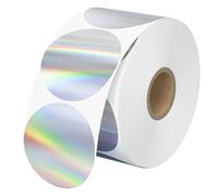 Étiquettes thermiques rondes autocollantes vierges pour impression | Étiquettes thermiques pour entreprise, bureau, maison, école, salle de xpédition artisanale