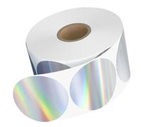 Étiquettes Thermiques Rondes,Stickers Ronds Vierges Pour Impression De Logos | Étiquettes D'Impression Thermique Directe | pour Entreprise Bureau Maison École xpédition Colis Loisirs