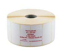Etiquettes thermiques sur rouleau 51 x 25 mm - 25mm - 25mm - 25mm