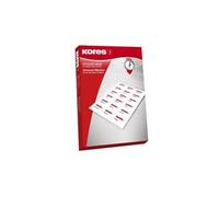 Kores Étiquettes universelles L7070 – 70 x 70 mm – 100 feuilles – Blanc