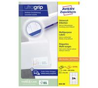 Avery Étiquettes universelles 3658 blanc 64,6 x 33,8 mm adhésif permanent 4800 étiquettes