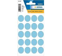 Étiquettes universelles Herma, 8 mm de diamètre, rondes, lot de 540 19 mm rund Papier, 100 Stück, blau blau/matt