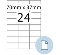 Étiquettes universelles HERMA DATAPRINT 70 x 37,1 mm blanc 12.000 étiquettes