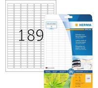 Étiquettes universelles HERMA Recycling 210 x 297 mm 20 feuilles blanc 20 étiquettes