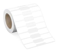 Étiquettes volantes de prix bijoux auto-adhésives en papier kraft | Multicolore 2000 pièces : Marquage de bijoux(White)