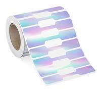 Étiquettes volantes de prix bijoux auto-adhésives en papier kraft | Multicolore 2000 pièces : Marquage de bijoux(Laser Color)