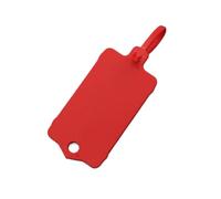 Étiquettes volantes en plastique 50/100 pièces avec attaches | Attaches de câble for chaussures, vêtements, marquage de classification des couleurs(50Pcs-Red)