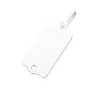 Étiquettes volantes en plastique 50/100 pièces avec attaches | Attaches de câble for chaussures, vêtements, marquage de classification des couleurs(100Pcs-White)